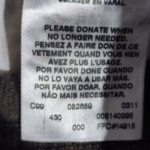 Levi's 514 corduroy pants slim straight men's size W34 brown - Picture 8 of 14